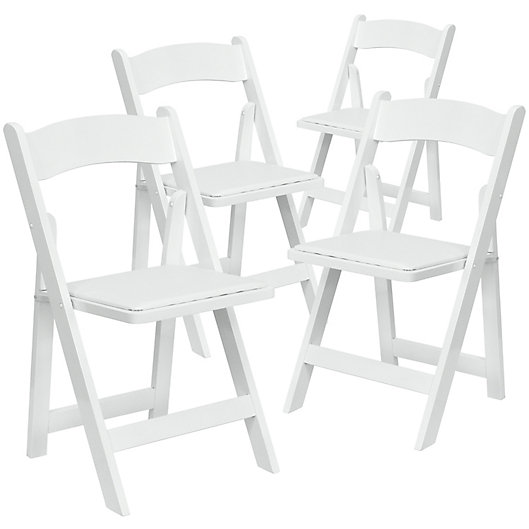 Alternate image 1 for Flash Furniture Wood Folding Chairs (Set of 4)