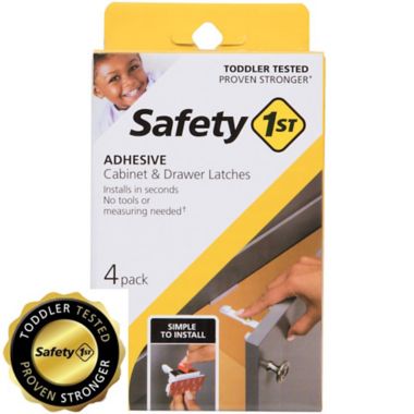 Safety 1st&reg; 4-Pack Adhesive Cabinet and Drawer Latches. View a larger version of this product image.