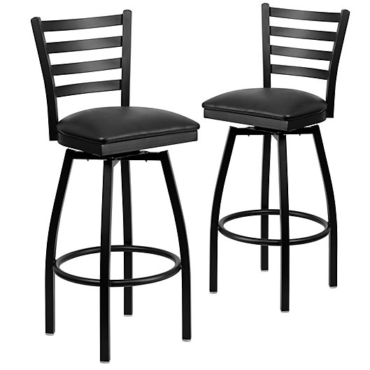 Black Metal Swivel Bar Stools, How To Cover Bar Stools With Vinyl