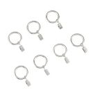 Alternate image 0 for Simply Essential&trade; Clip Rings in Brushed Nickel (Set of 7)