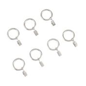 Simply Essential&trade; Clip Rings in Brushed Nickel (Set of 7)