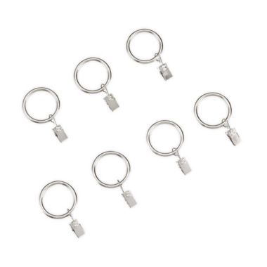 Simply Essential&trade; Clip Rings in Brushed Nickel (Set of 7). View a larger version of this product image.