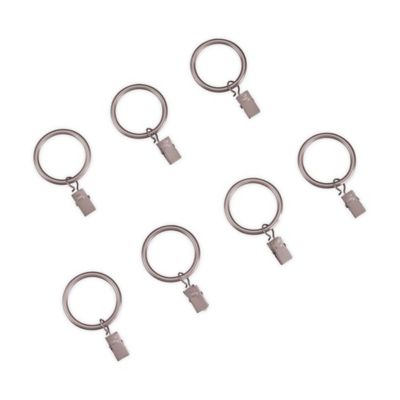 Simply Essential&trade; Clip Rings in Matte Brown (Set of 7)