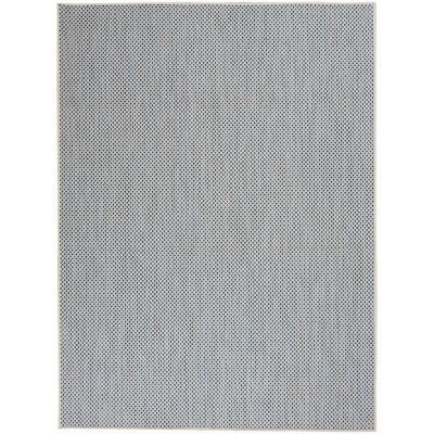 Photo 1 of 5'x7' Rectangle Indoor and Outdoor Tufted Area Rug Blue - Nourison