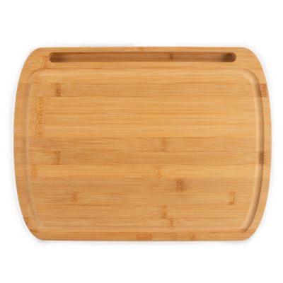 Simply Essential&trade; Bamboo Cutting Board with Phone/Tablet Slot