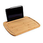 Alternate image 6 for Simply Essential&trade; Bamboo Cutting Board with Phone/Tablet Slot
