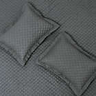 Alternate image 4 for Linen/Cotton 3-Piece Full/Queen Quilt Set in Dark Grey