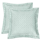 Alternate image 0 for Quilted European Pillow Shams in Spa (Set of 2)