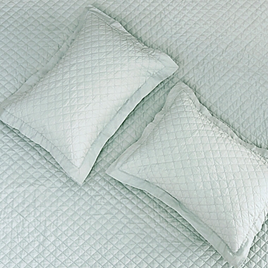 Linen/Cotton 3-Piece Full/Queen Quilt Set in Spa. View a larger version of this product image.
