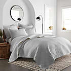 Alternate image 1 for Linen/Cotton 3-Piece King Quilt Set in Light Grey