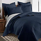 Alternate image 3 for Linen/Cotton 2-Piece Twin Quilt Set in Navy