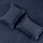 Alternate image 6 for Linen/Cotton 3-Piece Full/Queen Quilt Set in Navy