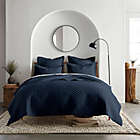 Alternate image 0 for Linen/Cotton 2-Piece Twin Quilt Set in Navy