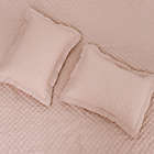 Alternate image 3 for Linen/Cotton 3-Piece Full/Queen Quilt Set in Blush