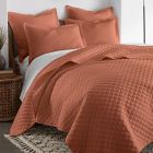 Alternate image 2 for Linen/Cotton 2-Piece Twin Quilt Set in Clay