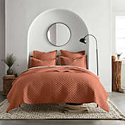 Linen/Cotton 3-Piece King Quilt Set in Clay