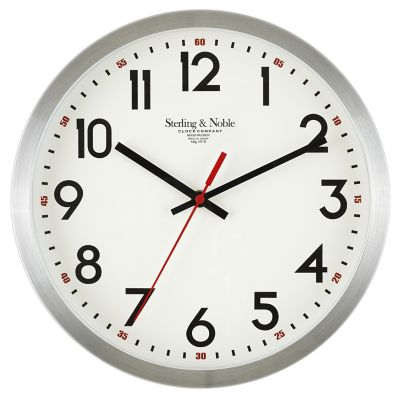 Sterling &amp; Noble&reg; 11.5-Inch Round Aluminum Wall Clock in Silver