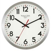 Sterling &amp; Noble&reg; 11.5-Inch Round Aluminum Wall Clock in Silver