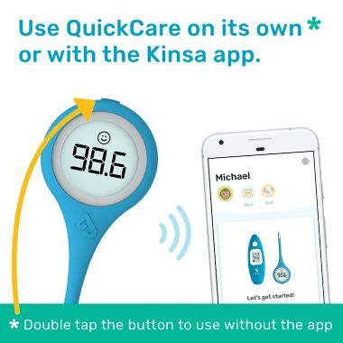 Kinsa QuickCare&trade; Bluetooth Smart Thermometer with Family Health Tracking App. View a larger version of this product image.