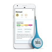Kinsa QuickCare&trade; Bluetooth Smart Thermometer with Family Health Tracking App