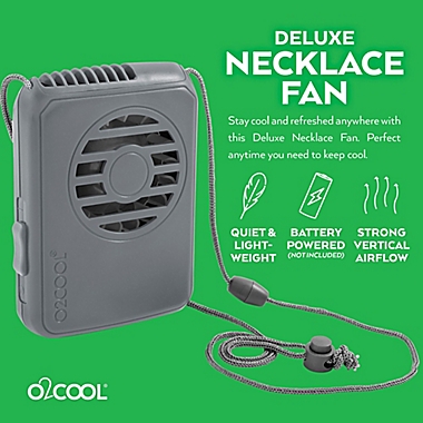 O2COOL&reg; 2-Pack Deluxe Necklace Fans. View a larger version of this product image.