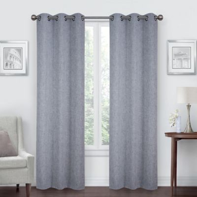 Simply Essential&trade; Robinson 63-Inch Grommet Blackout Curtain Panels in Grey (Set of 2)
