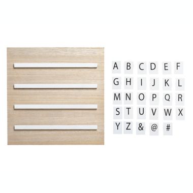 Pearhead&reg; Wooden Tile Letterboard Set. View a larger version of this product image.
