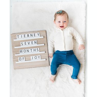 Pearhead&reg; Wooden Tile Letterboard Set. View a larger version of this product image.