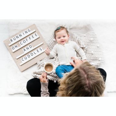 Pearhead&reg; Wooden Tile Letterboard Set. View a larger version of this product image.