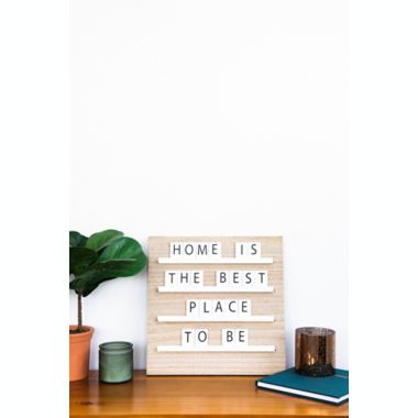 Pearhead&reg; Wooden Tile Letterboard Set. View a larger version of this product image.
