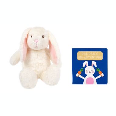 Pearhead&reg; Plush Bunny & Board Book Gift Set. View a larger version of this product image.