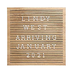 Pearhead® Square Wooden Square Letterboard Set in Natural