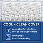 Alternate image 3 for Sealy&reg; Cool &amp; Clean 8-Inch Memory Foam Twin Mattress