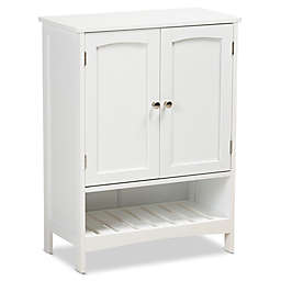 Baxton Studio Eleri 2-Door Storage Cabinet in White