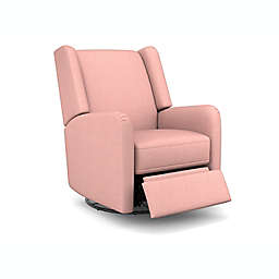 Best Chairs Shaylyn Swivel Glider Recliner in Blush