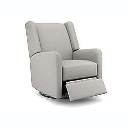 Best Chairs Shaylyn Swivel Glider Recliner in Grey