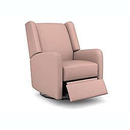 Best Chairs Shaylyn Swivel Glider Recliner in Rose