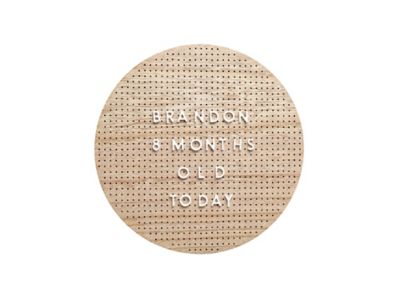 Pearhead&reg; Wooden Circle Peg Letterboard Set