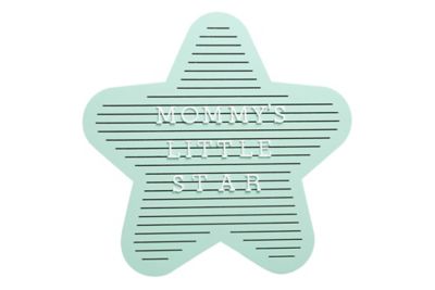 Pearhead&reg; Wooden Star Letterboard Set in Mint Green