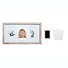 Alternate image 1 for Pearhead&reg; Babyprints 4-Piece Wooden Picture Frame and Handprint Kit in Rustic