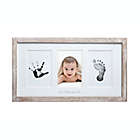 Alternate image 0 for Pearhead&reg; Babyprints 4-Piece Wooden Picture Frame and Handprint Kit in Rustic