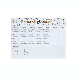 Pearhead® Weekly Meal Planner and Shopping List in White