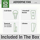 Alternate image 9 for Hunter 52-Inch 2-Light Aerodyne Ceiling Fan with WiFI