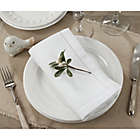 Alternate image 1 for Saro Lifestyle Rochester 20-Inch Square Dinner Napkins in White (Set of 12)