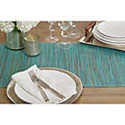 Alternate image 1 for Saro Lifestyle Melaya 72-Inch Table Runner in Turquoise