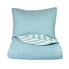 Alternate image 2 for Freshee 2-Piece Reversible Twin Quilt Set in Aqua