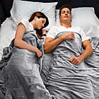 Alternate image 1 for Brookstone&reg; n-a-p&reg; Queen Heated Plush Blanket in Grey