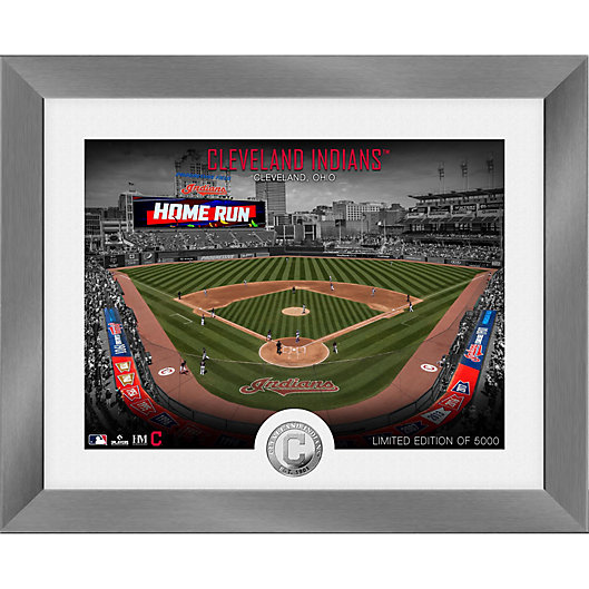 Mlb Cleveland Indians Art Deco Silver Coin Photo Mint Bed Bath Beyond - Cleveland Indians Home Decor