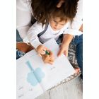 Alternate image 6 for Pearhead&reg; Seersucker Baby Memory Book in Blue