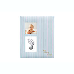 Pearhead® Seersucker Baby Memory Book in Blue